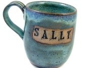 Personalized Ceramic Mug - Custom Coffee Cup -Great Wedding Party Gifts - Customized and Handmade for You - Personalized Pottery