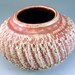 Textured Ceramic Vase / Handmade Stoneware Vase / Clay Pottery Art Vessel / Ready to Ship