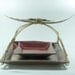 Serving Platter Set w Cane Handle / Handmade Stoneware Pottery