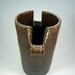 Modern Vase - Large Coffee Brown Stoneware Vase / Ready to Ship Today / Handmade Wheel Thrown Ceramic Clay Pottery