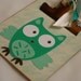 POST It NOTE magnetic CLIPBOARD Little Owl