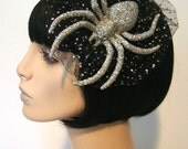 Perfect Sparkle Spider Hair Comb Lolita Goth Punk Burlesque Pinup by Cutie Dynamite