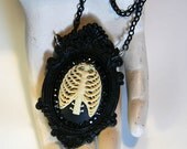 Cameo Necklace Jewelry by Cutie Dynamite Lolita Cute Kawaii Deco Girly Feminine