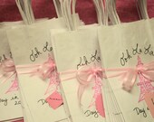 Personalized PARIS Party Favor Bags French Themed Birthday Party Bridal Shower Baby Shower Treat Bags SET of 50