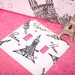 Eiffel Tower Hand Painted Decorative Double Switch Plate Paris themed Switch Plate - eiffel tower switch plate
