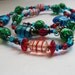 Necklace by Sarahbushka Dee' luscious Bright Colorful Beaded