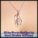 Sterling Silver Pendant Wire Sculpture Faceted Round Amethyst Gemstone 0.7 carat 'Petite Fleur'