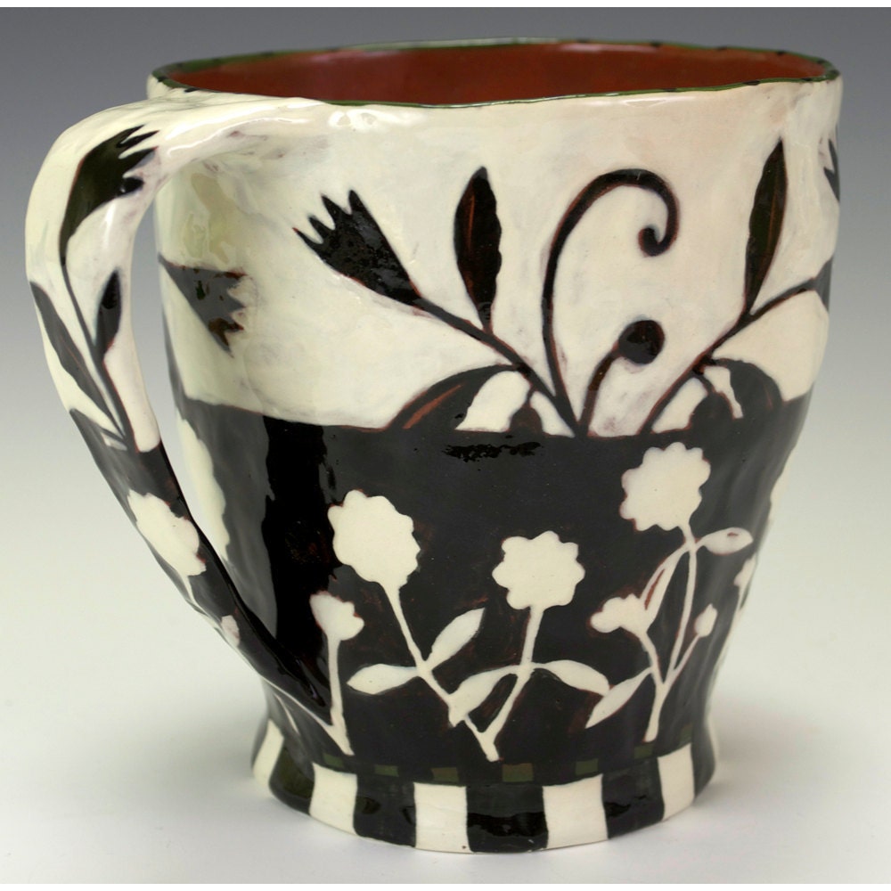 A Cup, Day and Night. Handmade Ceramic Cup by Nancy Gardner