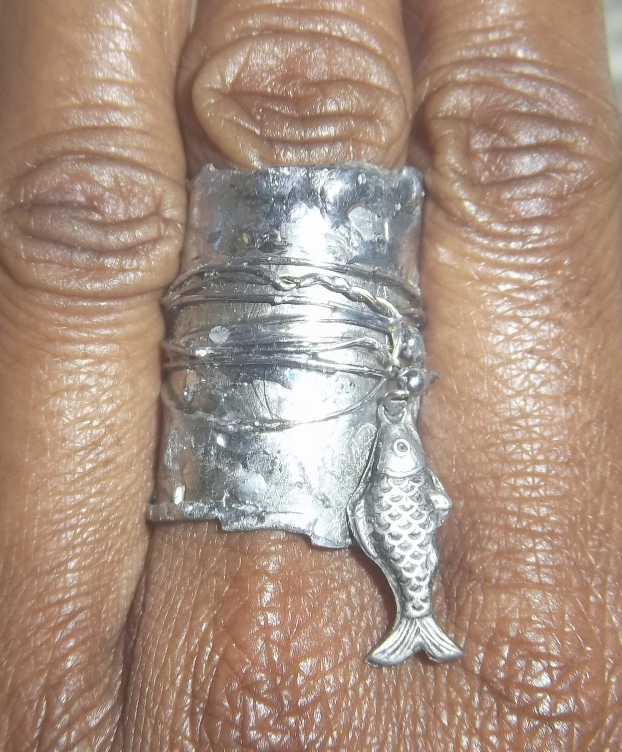 Fish outta Water  cuff ring