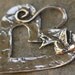 Never Give Up --- HEART with Dove in Sterling Silver Pendant