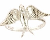 Large Swallow Sterling Silver Ring