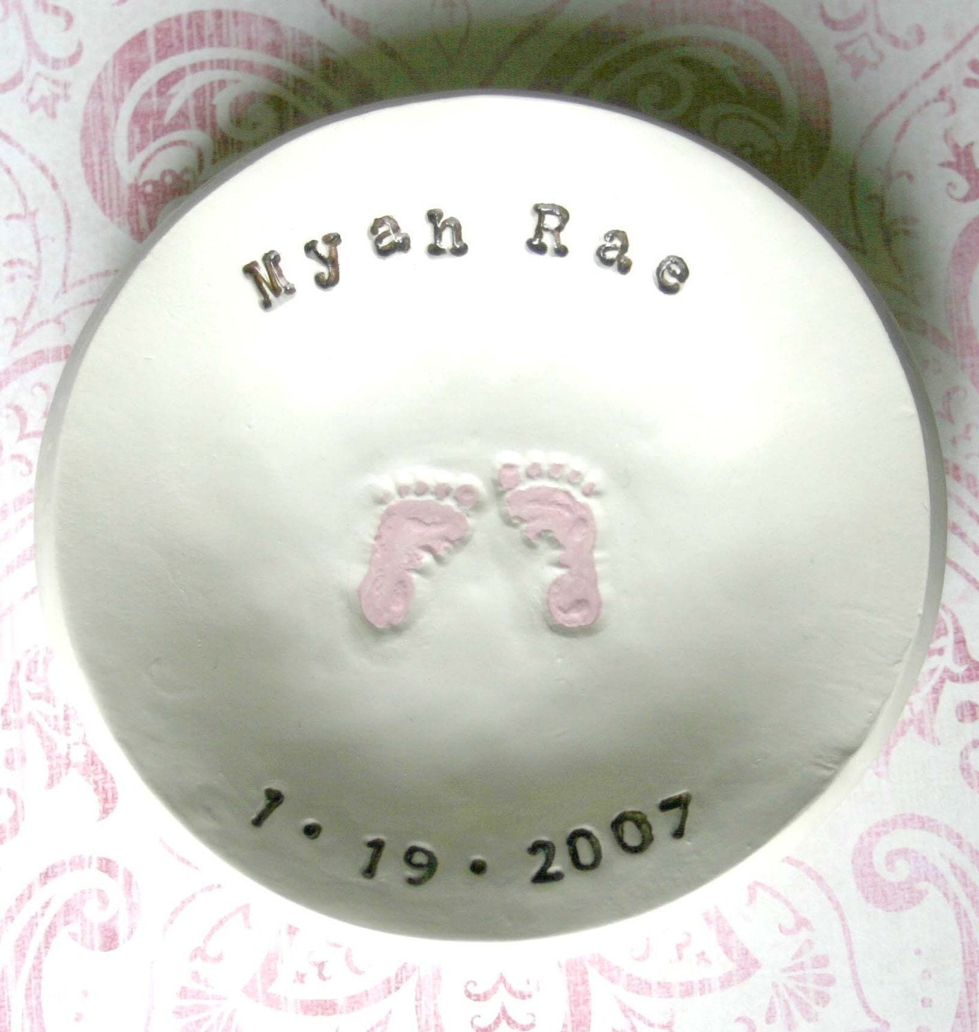 Personalized Baby Footprint Bowl