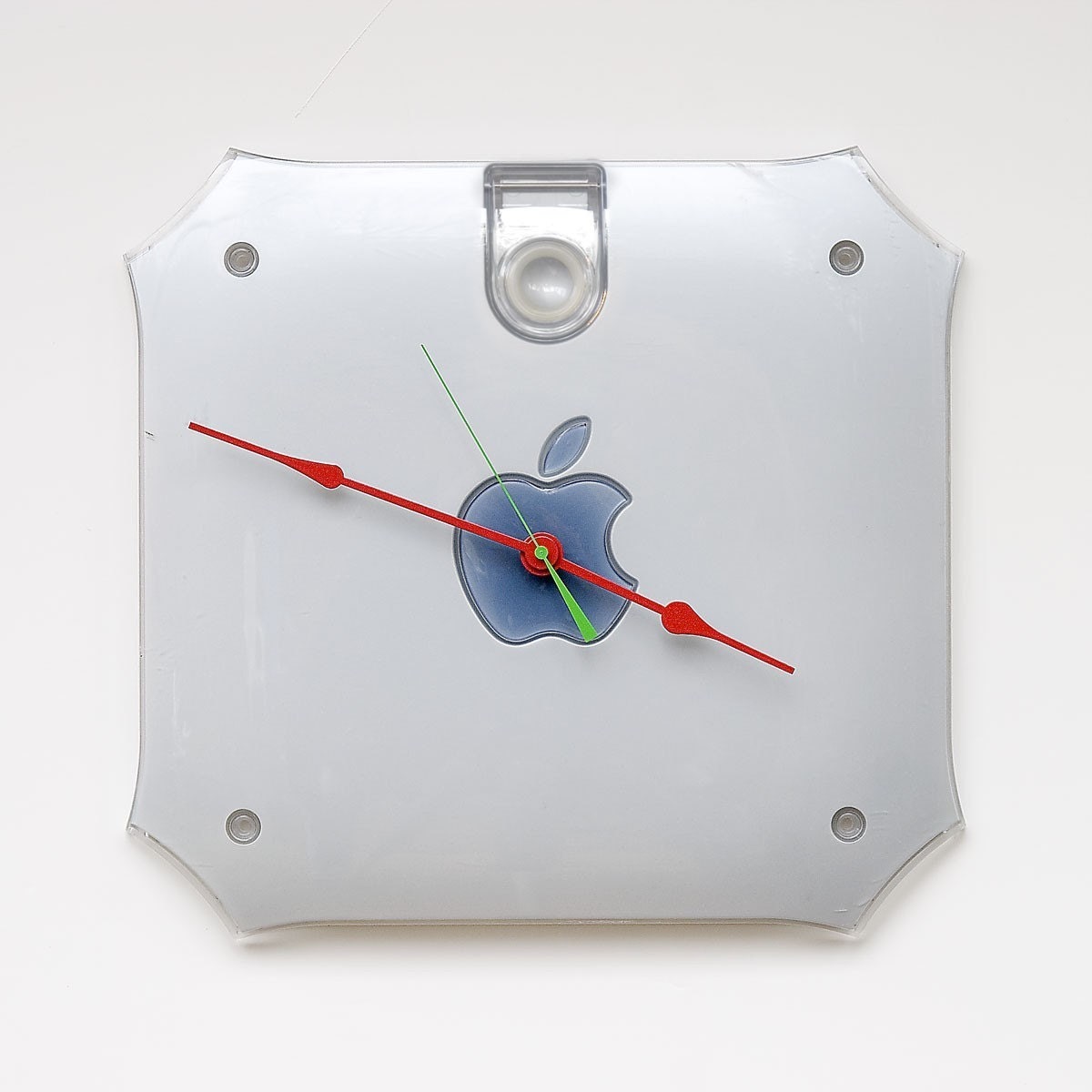 Clock made from an Apple G4 side cover