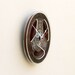 clock made from a recycled magnetic tape reel
