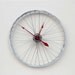 Clock made from a Recycled Bike Wheel