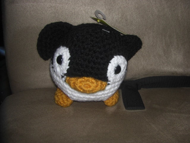Handmade Crochet Penguin Ball Plush Toy