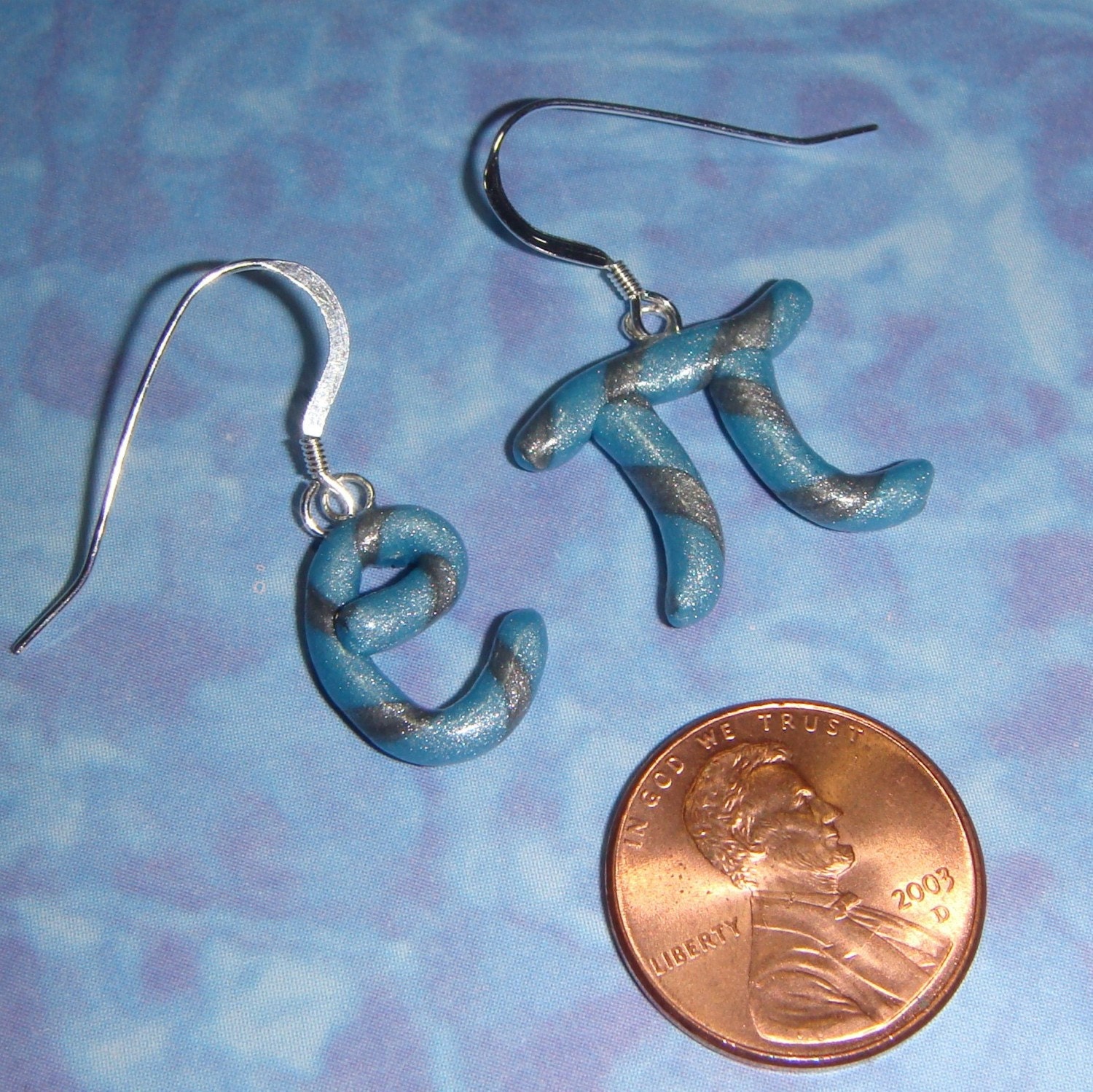 EARRINGS Math Symbols (pi and e)