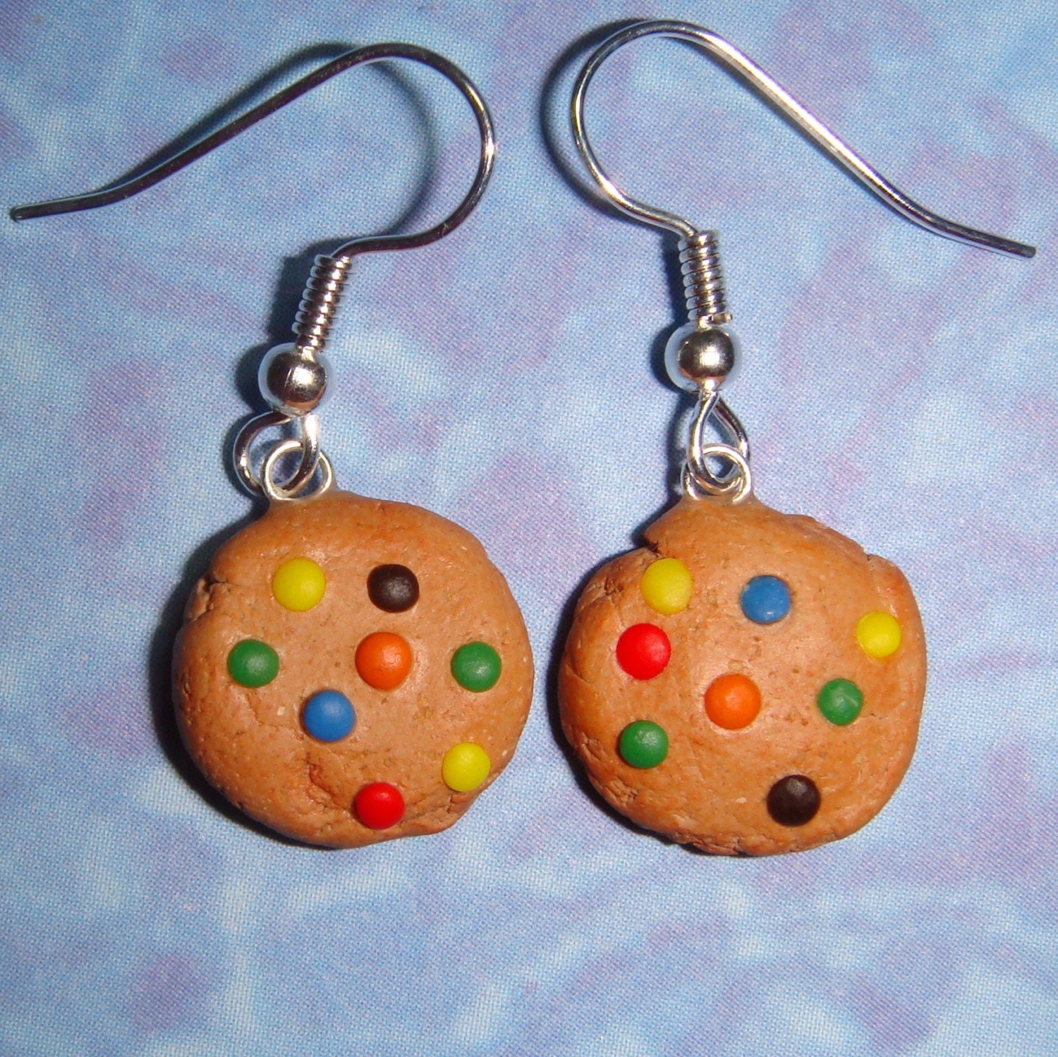 EARRINGS Rainbow Candy Cookies
