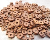 COPPER EARTHY Little Chips Mykonos Greek Ceramic Beads - 60 Plus