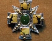 Maltese cross - Brooch and Pendant