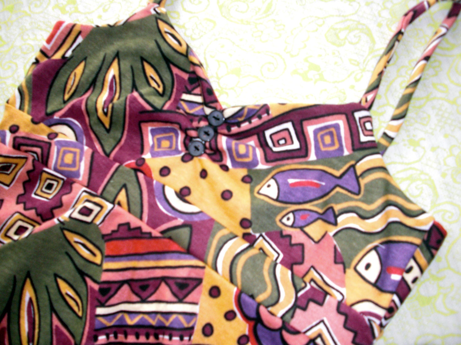tribal abstract colorful knit dress