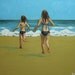 Commission your own Beach custom oil portrait Painting  by Roz