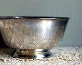Vintage Bowl Oneida Silver Plate Revere Bowl Serving