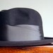 Vintage Mens Fedora Hat Wool Dobbs Black Mad Men Hat Size 6 3/4