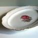 Vintage China Platter Hutschenreuther Dundee Rose Oval Platter