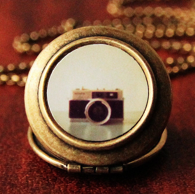 The Minolta- Photo Locket Necklace of a Vintage Camera-Collaboration with SusannahTucker