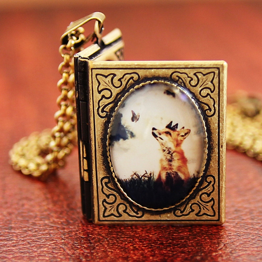 The Little Fox Prince - Art Locket Necklace