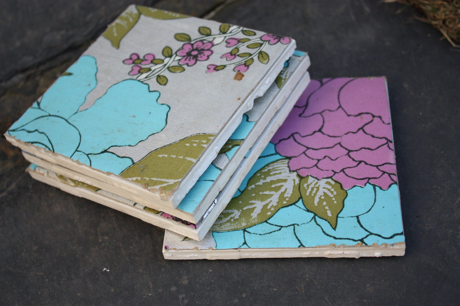 Decorative Ceramic Coaster Set of 4