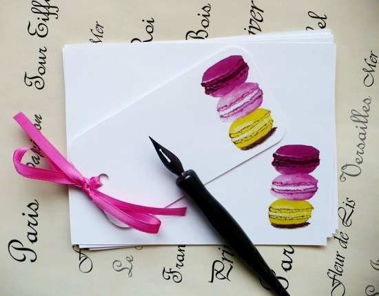French Macarons Gift Tags SET -Custom Personalized  Escort Cards Place Tea Garden Party Bridal French Paris Weddings Favor Gift Bags