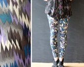 Zig Zag Leggings - Soft Viscose Jersey - XS, S , M, L