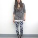 Luxe Collection Leggings - Navy Diamond Tie Dye