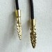 Bow Lo Bolo Tie - Cognac Leather, Brass Arrowhead Tips