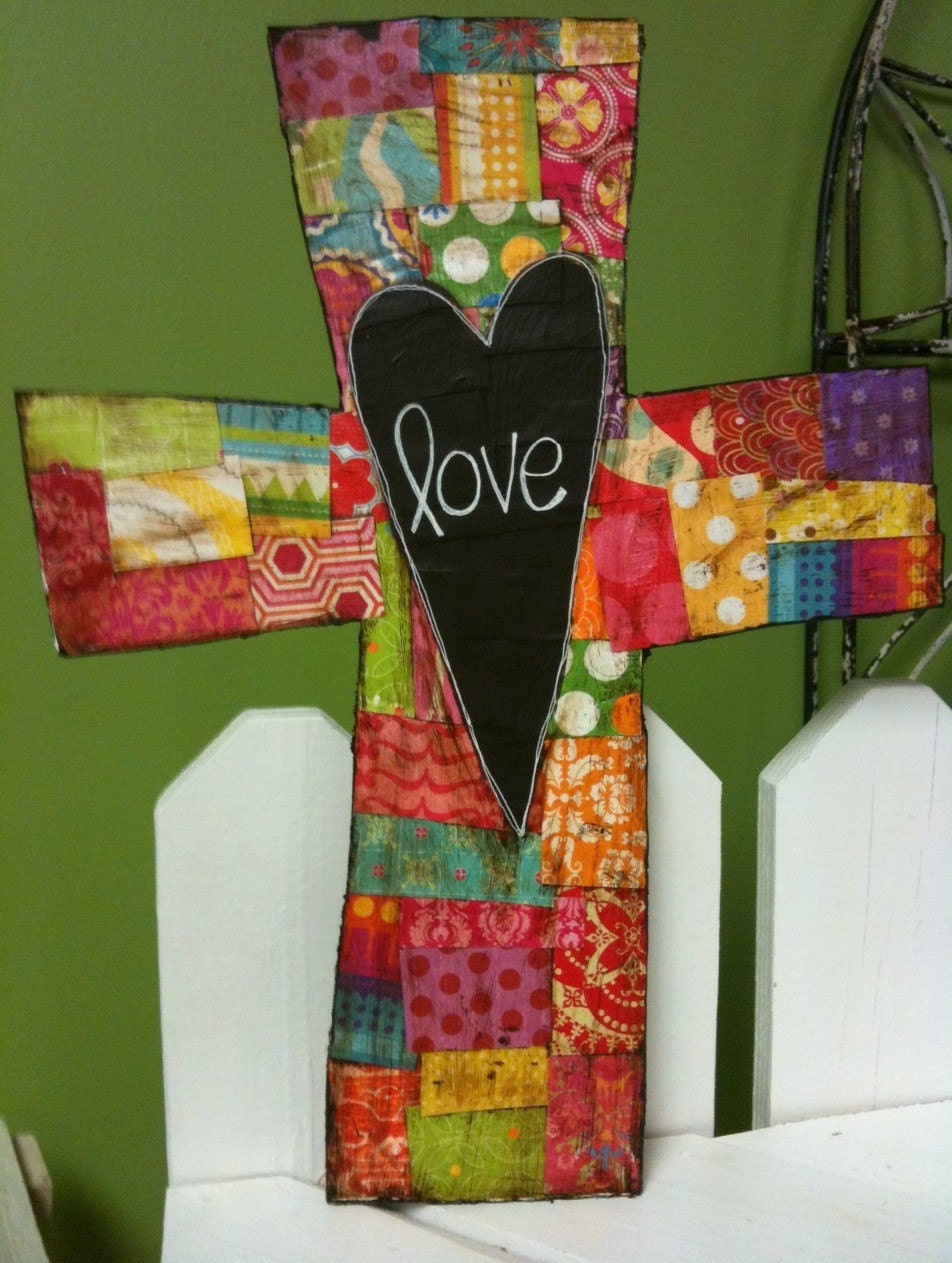 MADE TO ORDER Love Cross- 14 inch