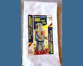retro robot napkins vintage 1950's tin toy outer space geekery kitsch