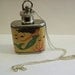 mermaid flask necklace retro vintage pin up rockabilly kitsch