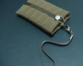 Metal bubble brown pouch