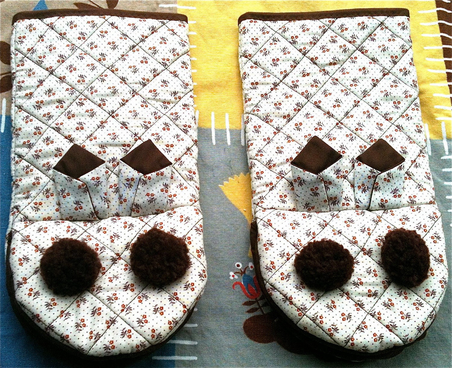 Pom Pom People Potholders