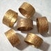6 Vintage Brass Flower Pattern Rings Brass Ring Blanks