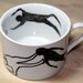 Hand Painted Decorative Cup / Mug - The Swimmers