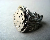 Steampunk Ring antique silver
