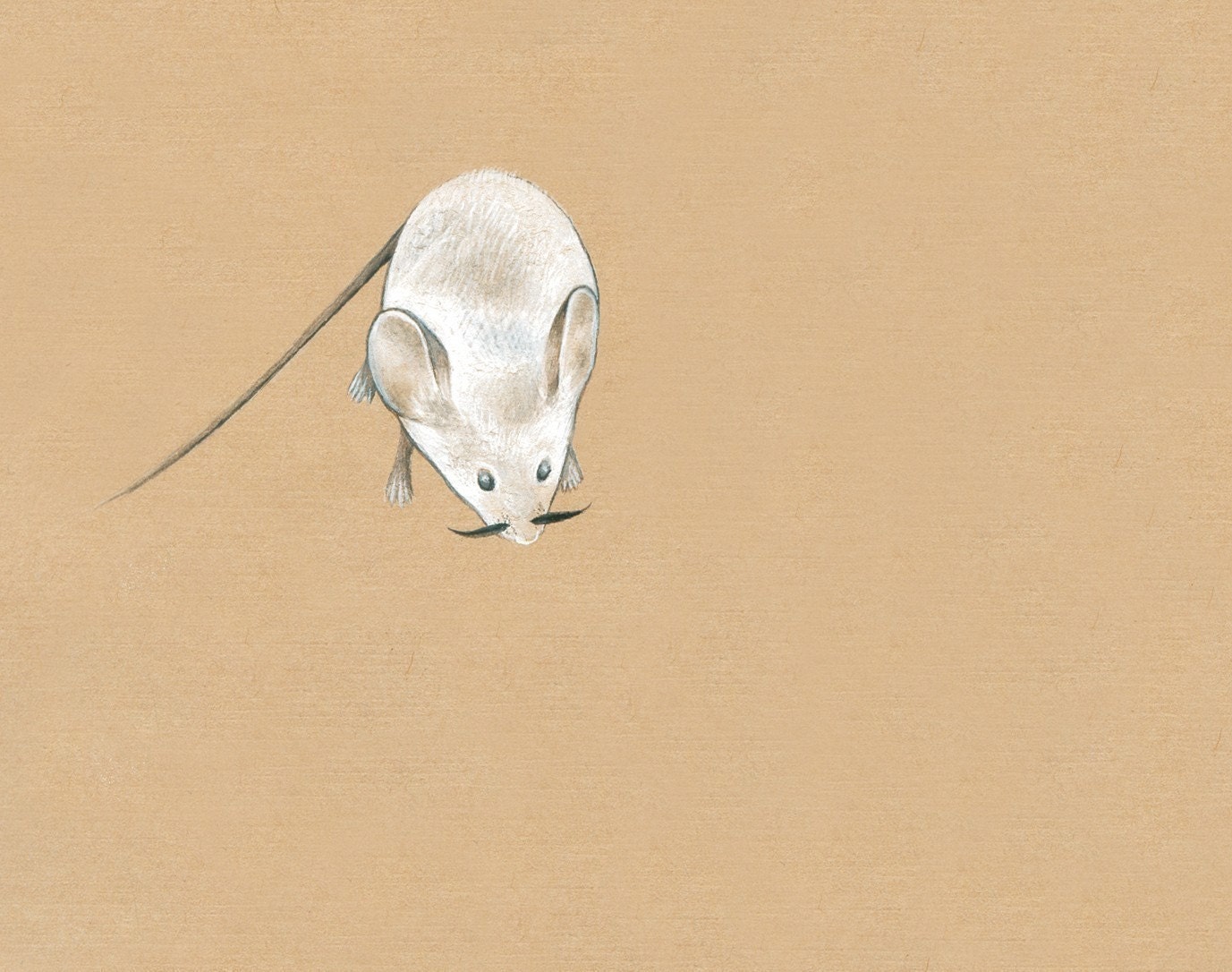 Mousestache- print of original gouache painting