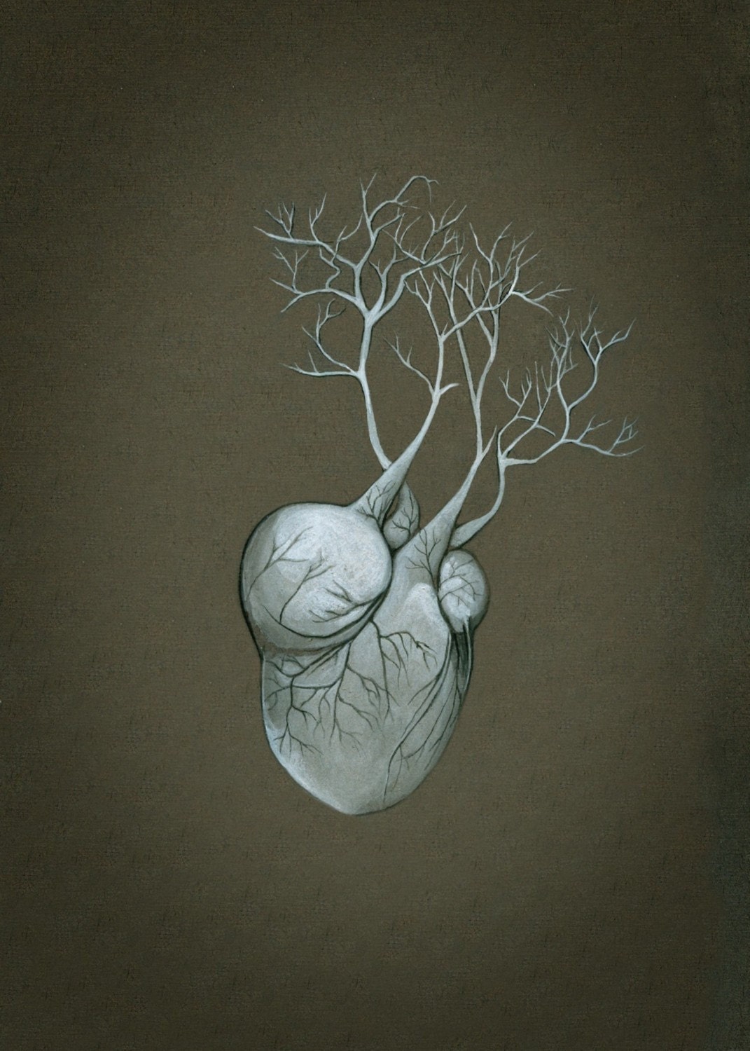 Heart of the Forest- print of original gouache painting