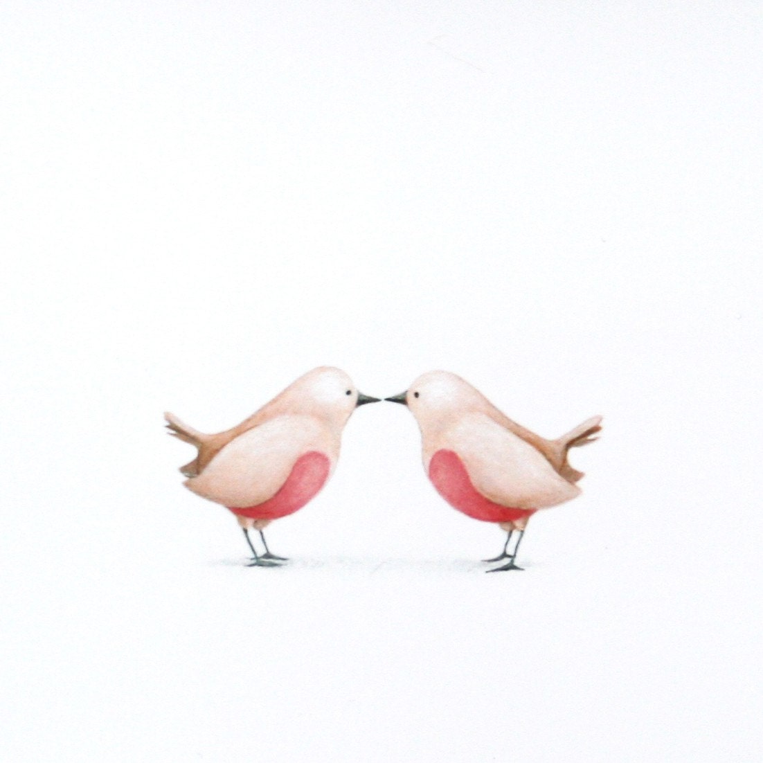 Love Birds- print of original acrylic painting
