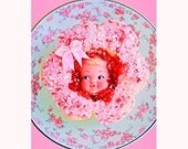 donut print aceo size STRAW BREE