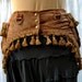 Steampunk costume belt - reserved listing for Heather Allen - brown with tassels - size Medium