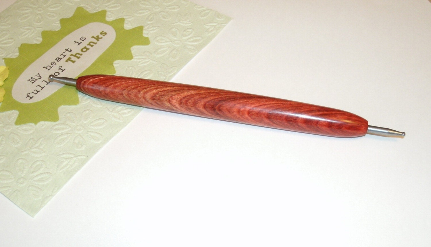 Handcrafted Dymondwood Embossing/Paper Score Stylus Tool